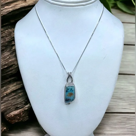 🌺Unique Sarda Sterling & Agate Necklace - Picture 14 of 14